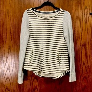 Lou and grey small sweatshirt ivory grey and navy